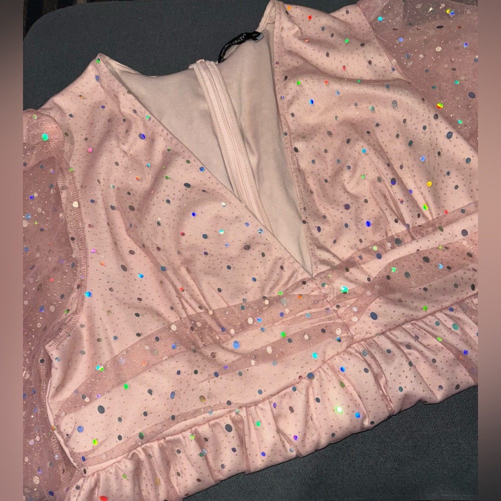 NEW Pink Prom Dress Size 2X NWT - Picture 3 of 6